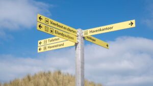 Wegwijs op de Marker Wadden - foto: Shutterstock