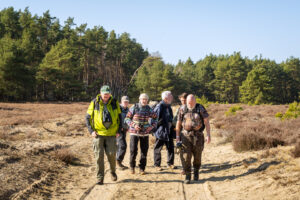 Op verkenning in wolvengebied - foto: Sandy Spaenhoven