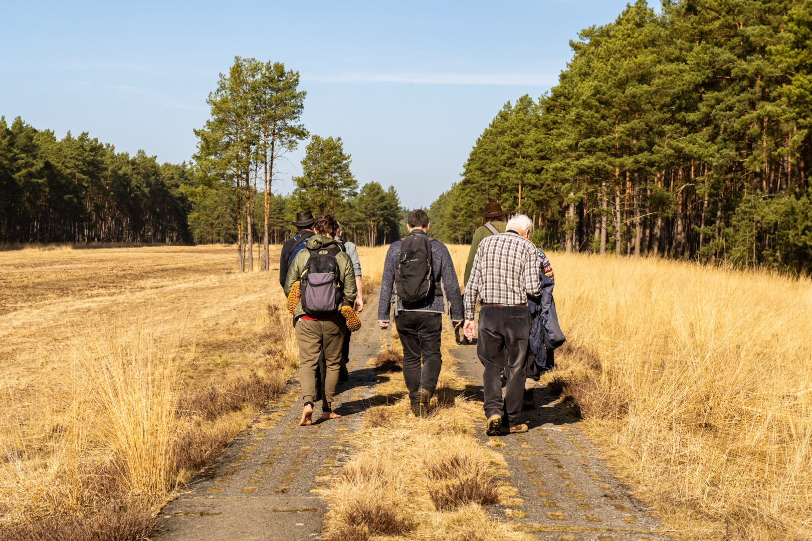 Op pad in wolvengebied - foto: Sandy Spaenhoven